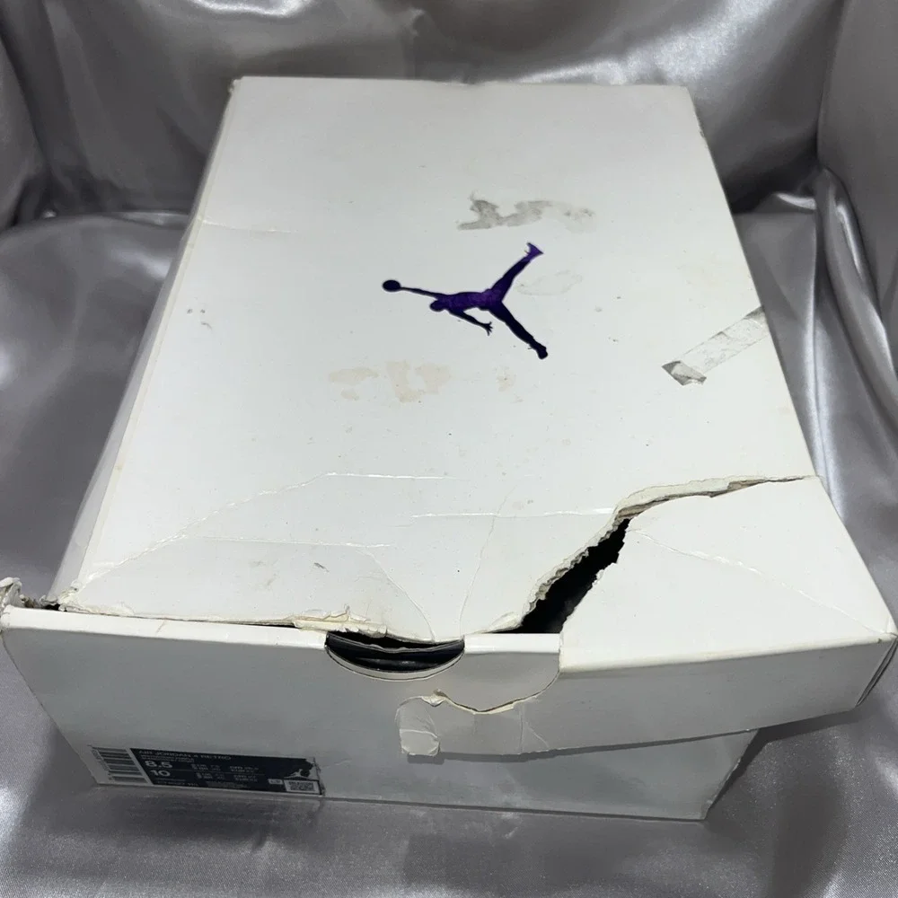 Jordan 4 Retro Mid Purple Metallic Size 8.5 White/Court Purple | CT8527-115